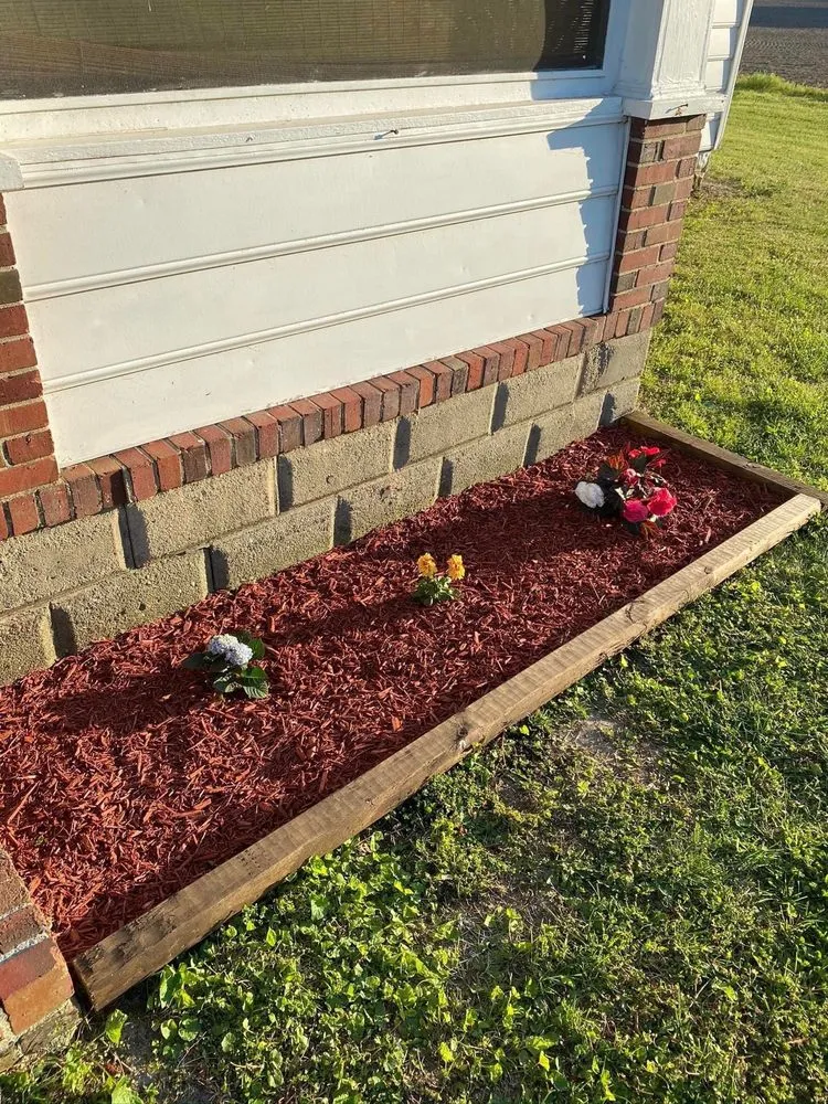 Custom landscape installation in Seaford, DE by D & M Express Handyman Services