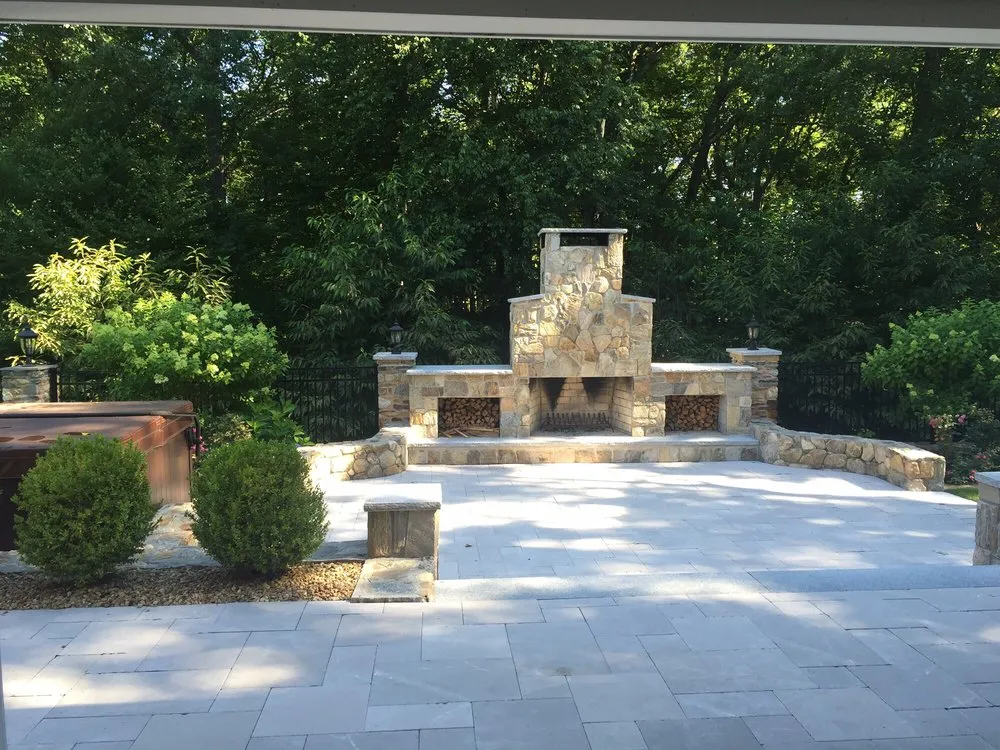 Local landscape installation for beautiful yards in Wellesley Hills, MA by D & M Landscape and Construction
