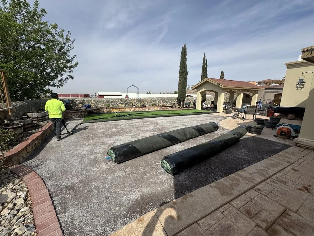 Affordable lawn mowing service for residential properties in El Paso, TX by D & R Demolition Landscape And Maintenance