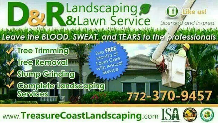 Trusted lawn care service near you across Fort Pierce, FL - D & R Landscaping & Excavation