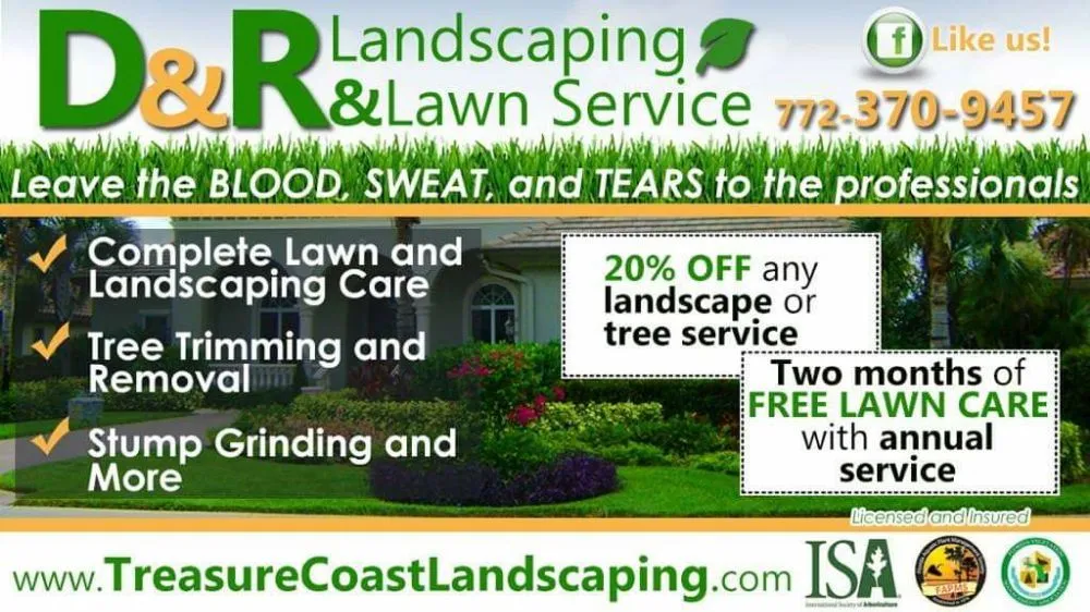 Trusted residential landscaping in Fort Pierce, FL by D & R Landscaping & Excavation