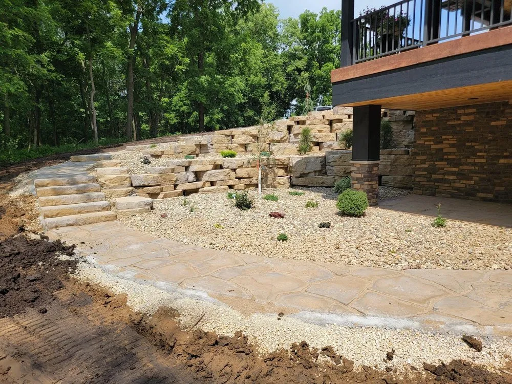 Professional residential landscaping in Dyersville, IA by D & S Lawn Care and Landscaping