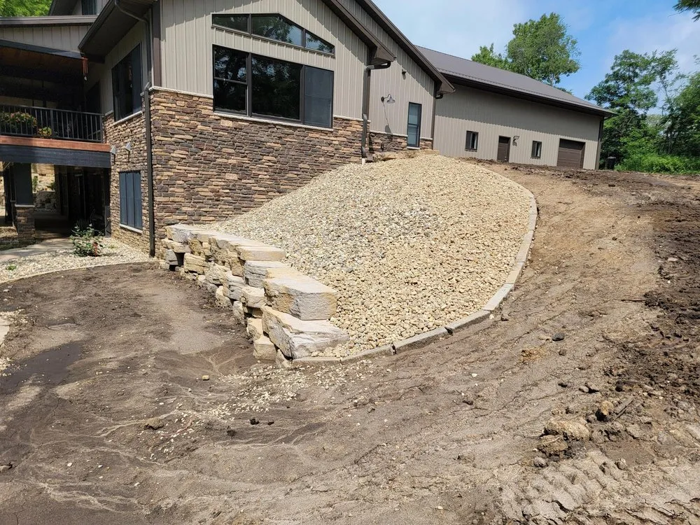 Custom landscape installation in Dyersville, IA - D & S Lawn Care and Landscaping