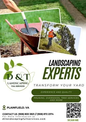 D & T Landscaping Full Services Logo