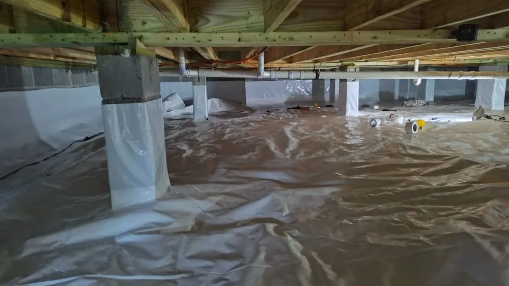 Professional yard cleanup service with custom design in North Charleston, SC by D A Z Company