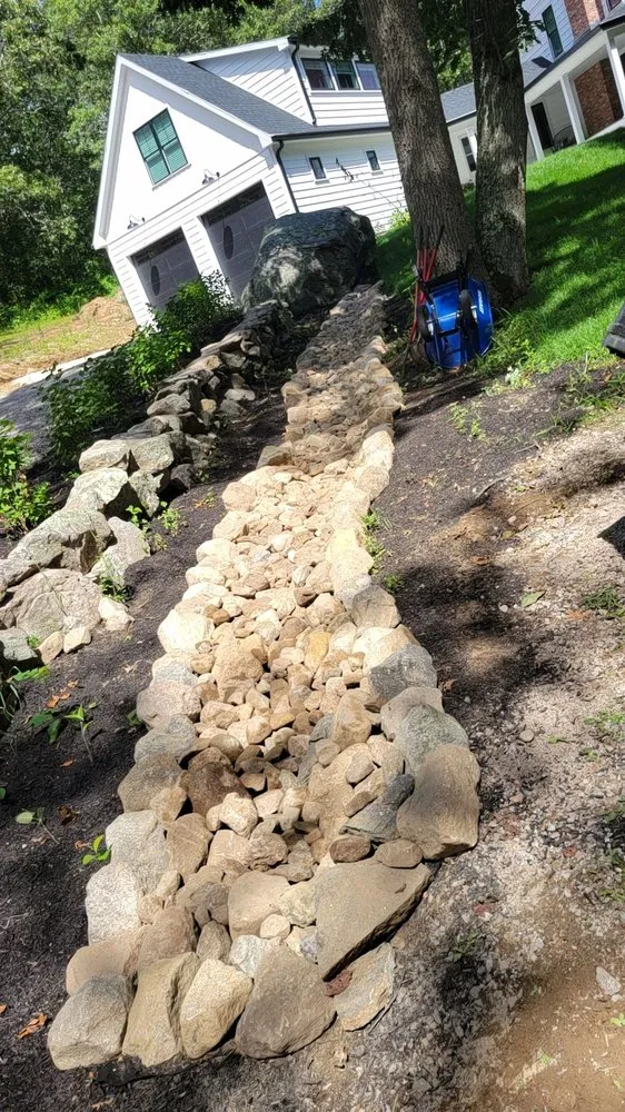 Expert landscape installation in Groton, CT by D B Stonework & Landscape Design
