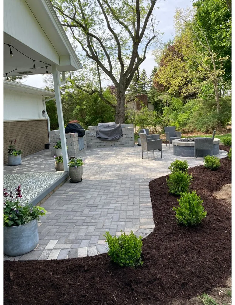 Professional landscape installation in Ann Arbor, MI by D Bros