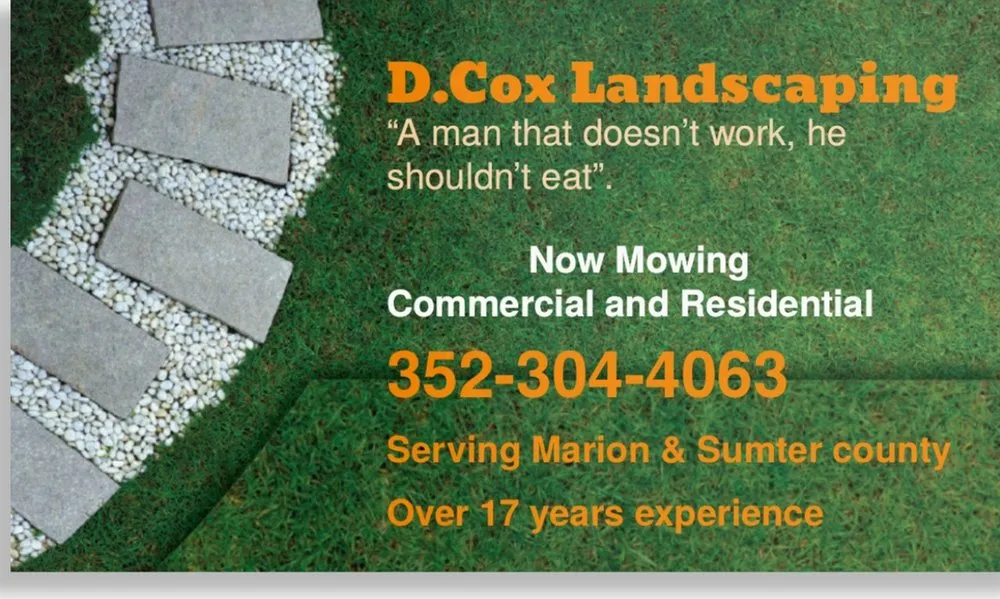 Top-rated landscaping services experts serving Ocala, FL - D Cox Landscaping