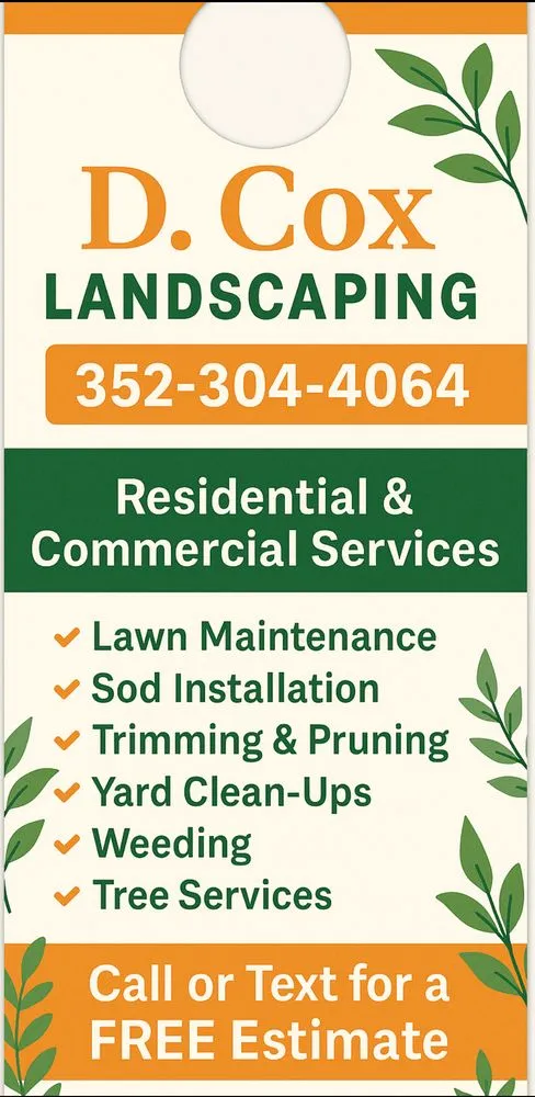 Affordable residential landscaping for beautiful yards in Ocala, FL by D Cox Landscaping