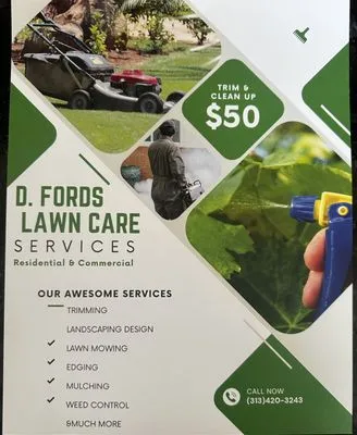 D Ford’s landscaping Logo