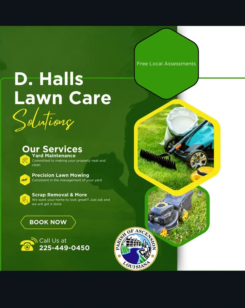 Top-rated landscape design in Gonzales, LA by D Halls Lawn Care Solutions