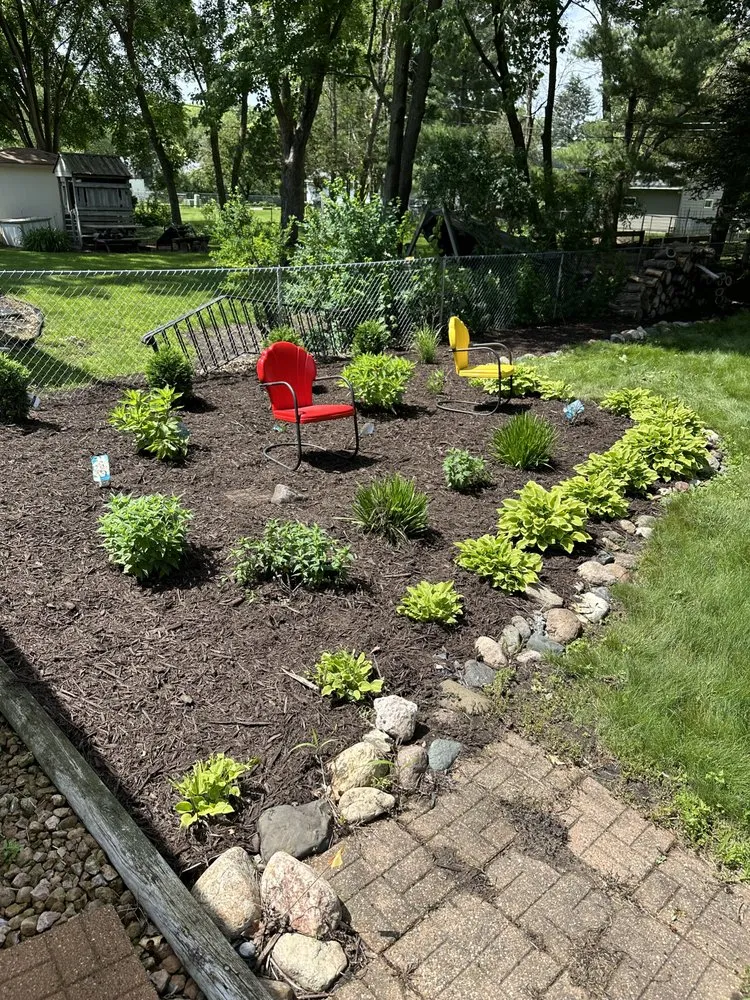 Trusted garden landscaping with custom design in Champlin, MN by D Jess Property Services