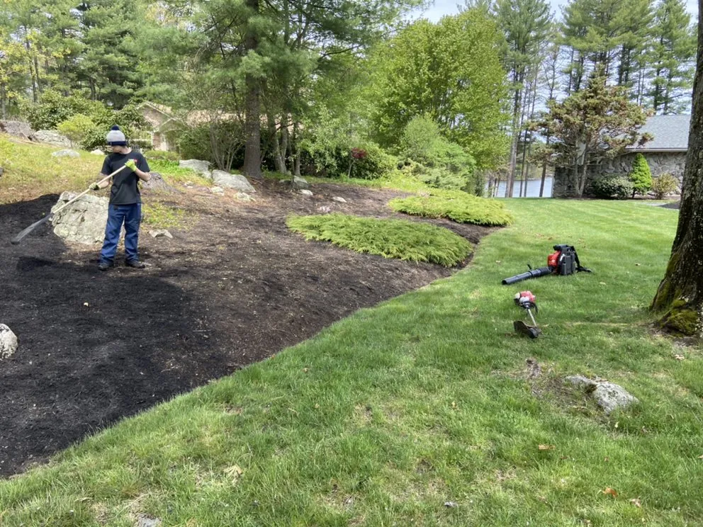 Custom lawn mowing service for residential properties across Methuen, MA - D Marcello Landscaping