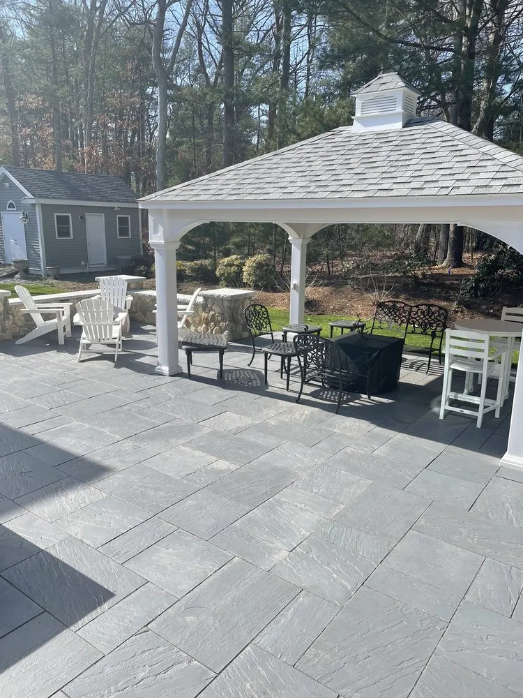 Professional outdoor landscaping in Attleboro, MA by D R Stonework And Landscape