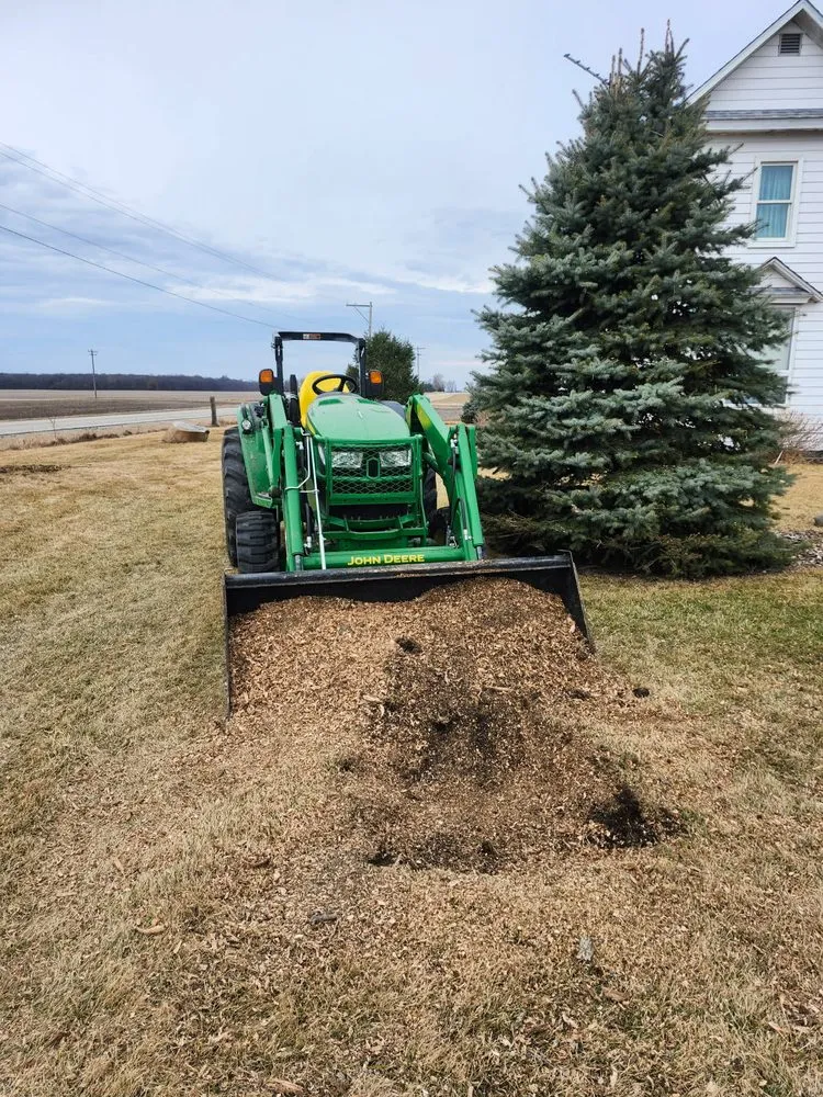 Professional lawn care service for homes in Ogden, IL by D Ramm Services & Stump Grinding