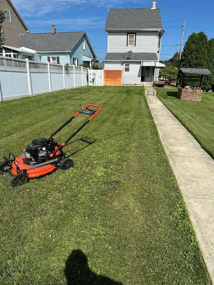 Custom landscape installation in Germansville, PA by D T S Mowing