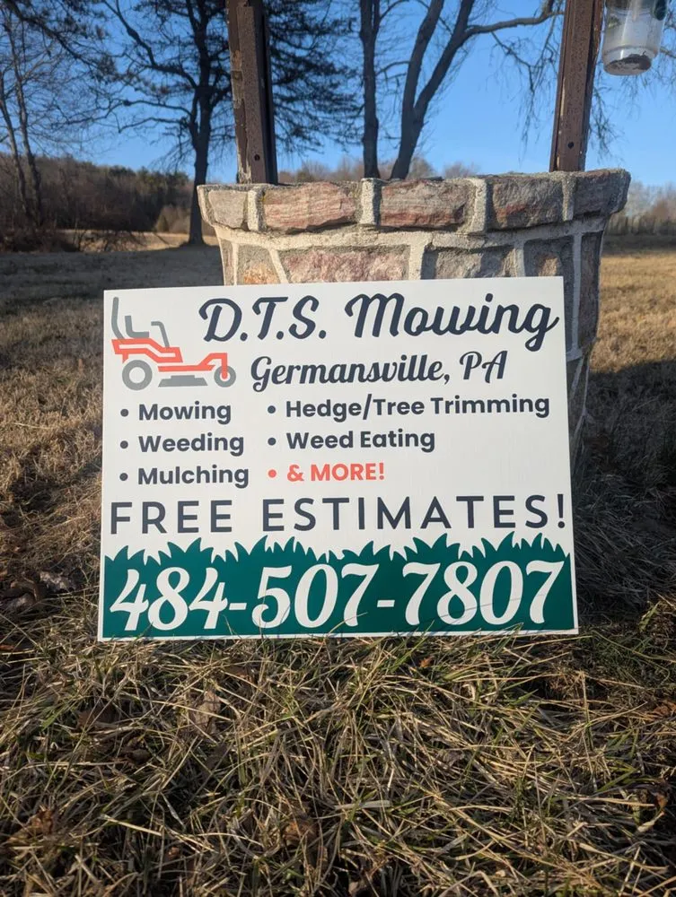 Custom landscape installation in Germansville, PA by D T S Mowing
