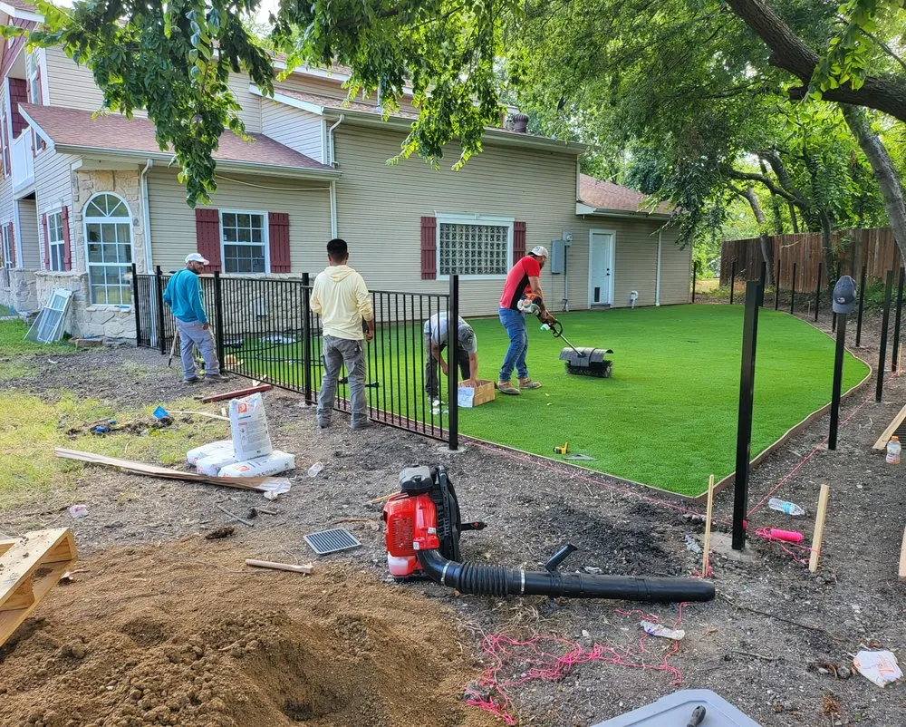 Affordable yard cleanup service for residential properties in Commerce, TX by D-Z Landscape And Christmas Lights