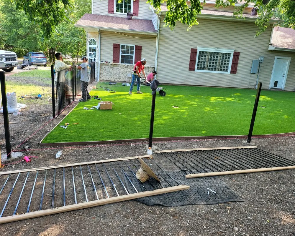 Professional residential landscaping with custom design across Commerce, TX - D-Z Landscape And Christmas Lights