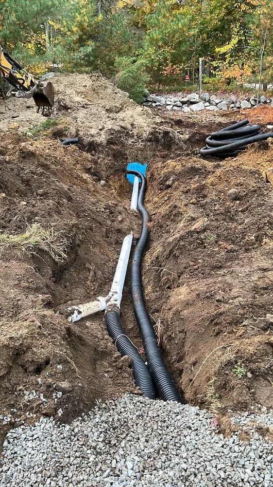 Custom landscape installation in Medway, MA - D4 Landscaping