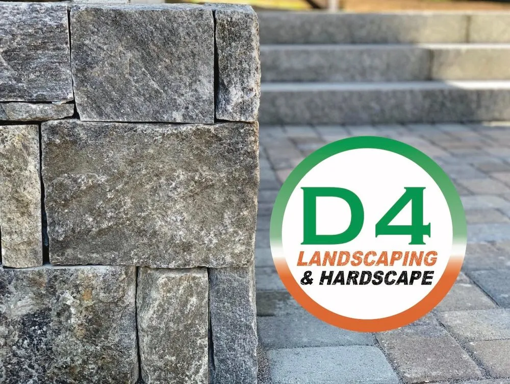 Custom landscape installation with custom design across Medway, MA - D4 Landscaping