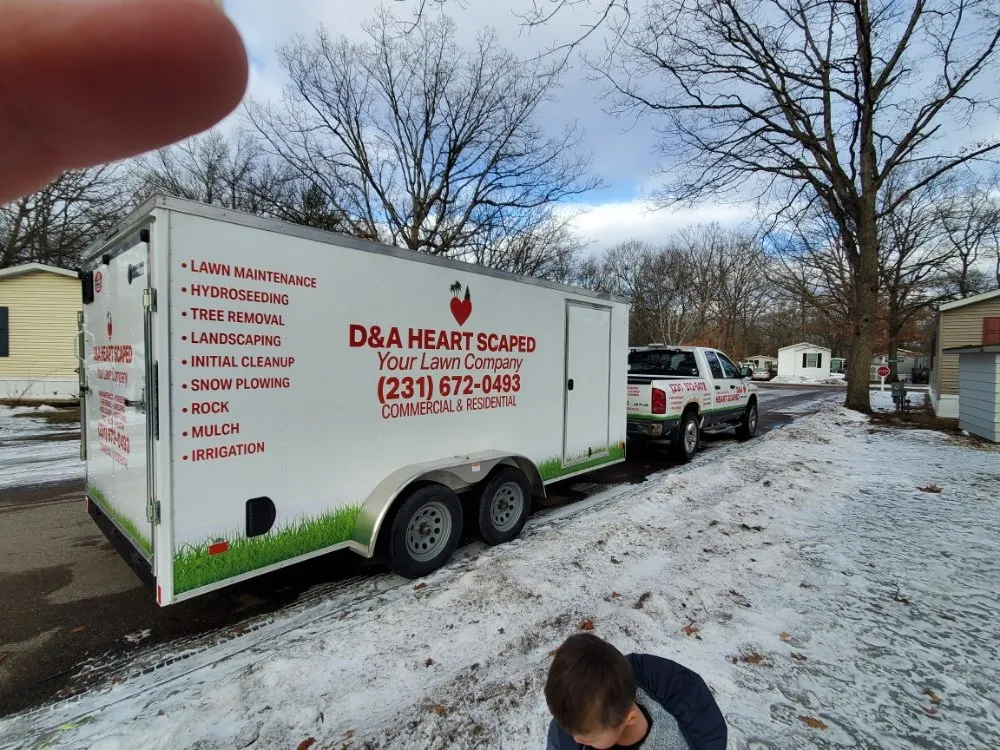 Local yard cleanup service in Muskegon, MI by D&A Heart Scaped