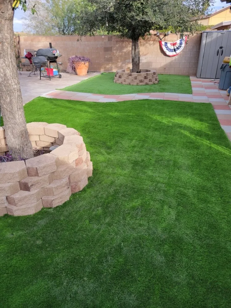 Custom landscape installation in Valencia West, AZ - D&A Services