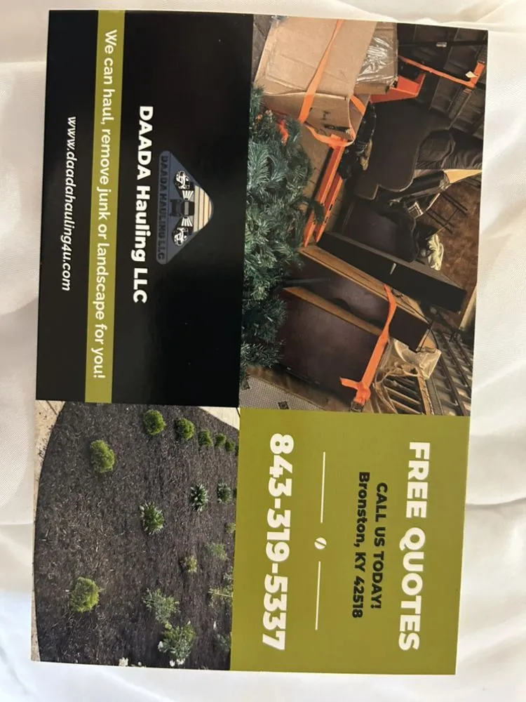 Local garden landscaping in Bronston, KY by Daada Hauling