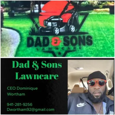 Dad & Sons Lawn Care Logo