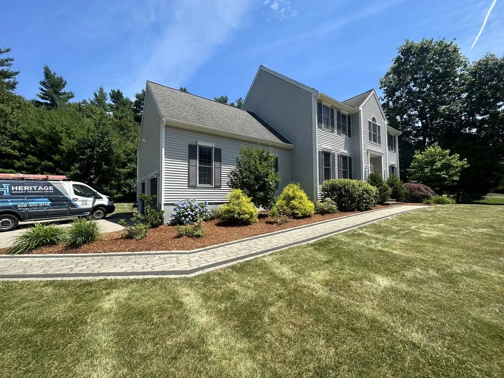 Expert landscape installation with custom design across Medfield, MA - Dad Vs Lawn