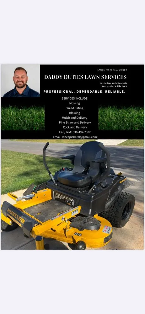 Professional yard cleanup service in Kernersville, NC - Daddy Duties Lawn Service