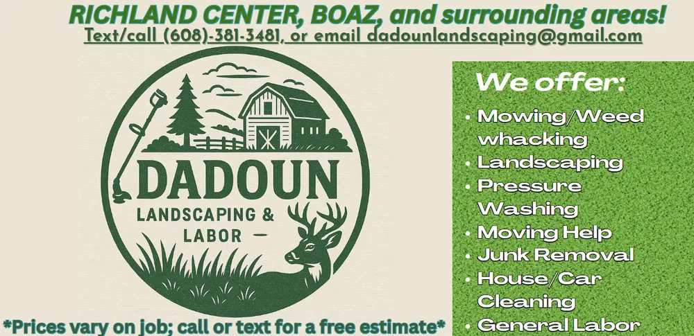 Expert landscaping services experts serving Richland Center, WI - DADOUN Landscaping & Labor