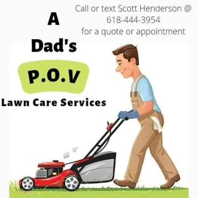Dad's POV Lawn Care Logo