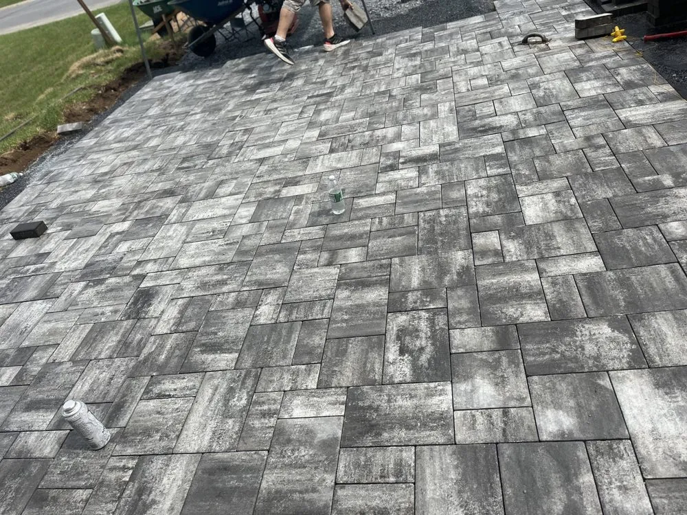 Professional landscape installation in Ballston Spa, NY by Dadscapes