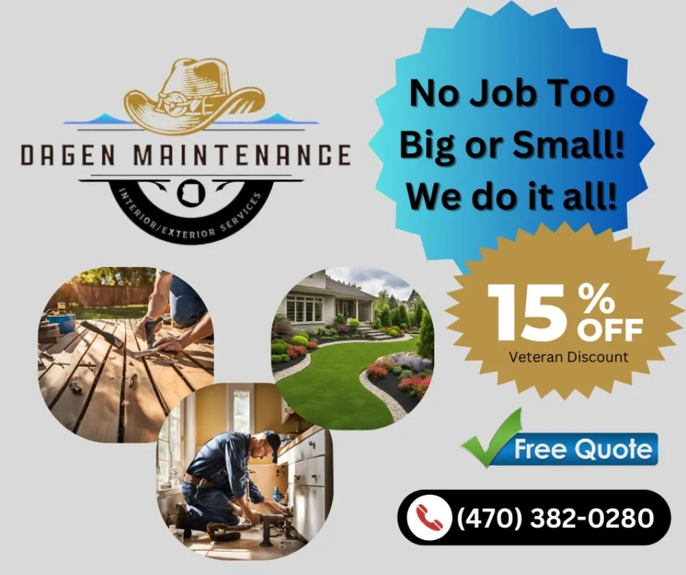 Custom outdoor landscaping in Euharlee, GA by dagens Maintenance