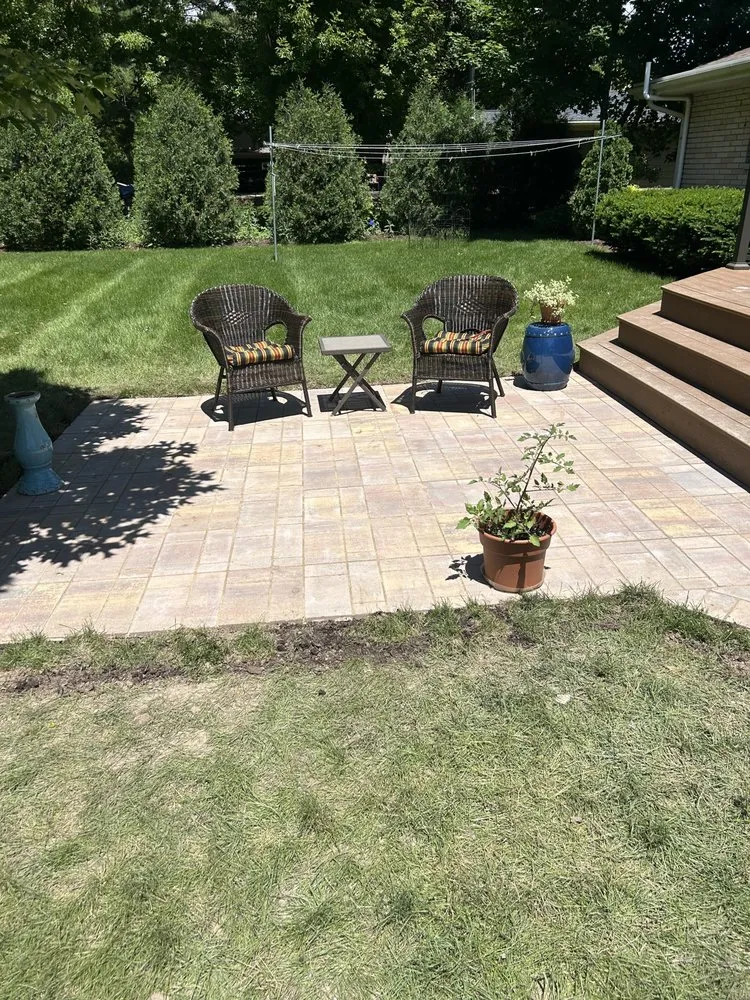 Custom yard cleanup service with custom design in Okauchee Lake, WI by DairyLand-Scaping & more