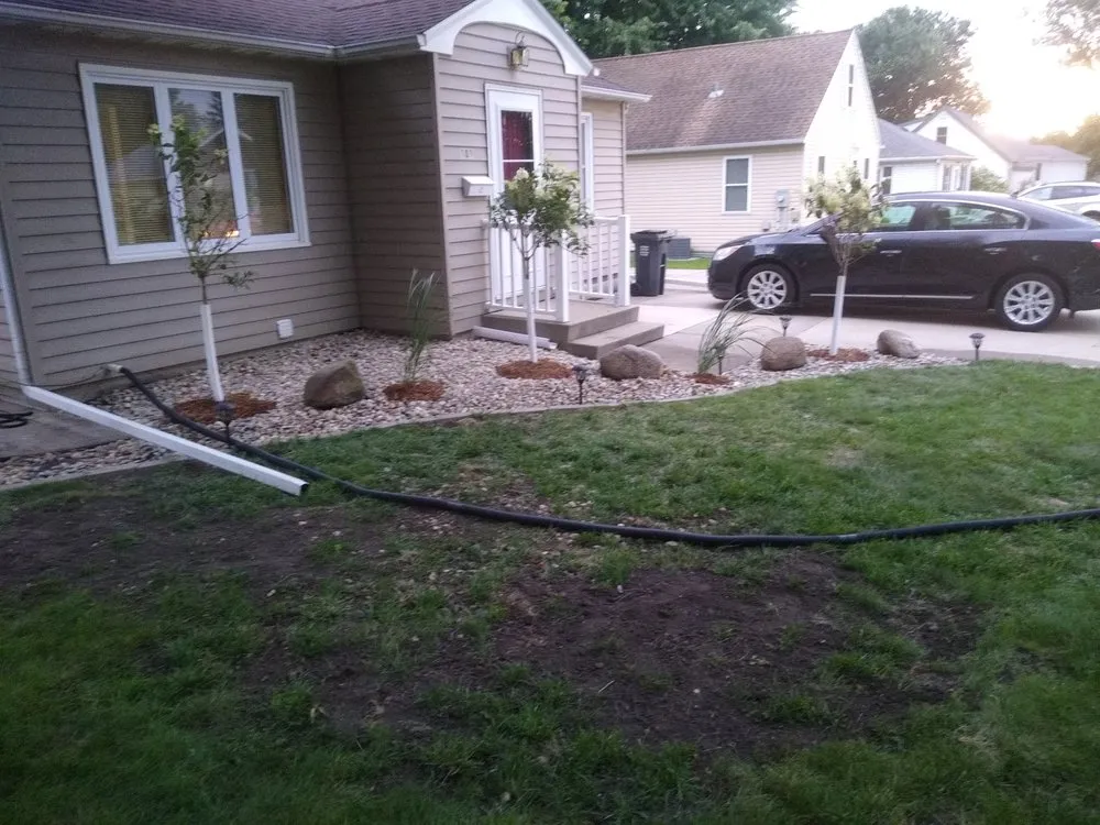 Custom landscape installation near you in Marshall, MN by Dakota Boulders And Landscaping