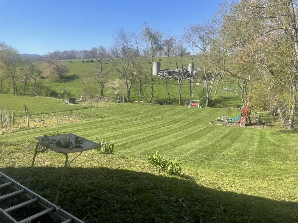 Professional lawn mowing service for residential properties across Waynesville, NC - Dakotas Lawn Care and Junk Removal