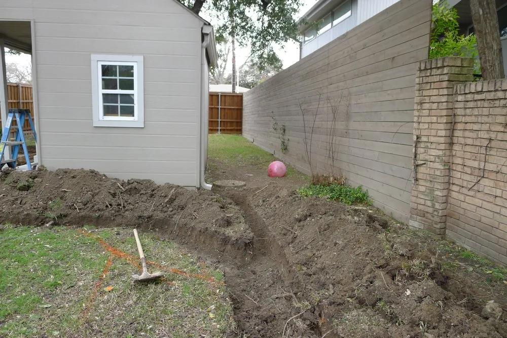 Professional landscape installation in Dallas, TX by Dallas Drainage Solutions