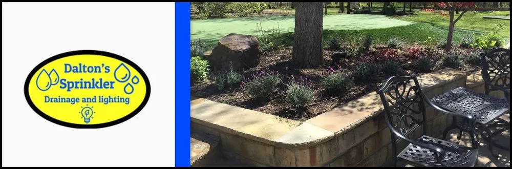 Professional garden landscaping with custom design in Foley, AL by Dalton's Sprinkler Drainage & Lighting