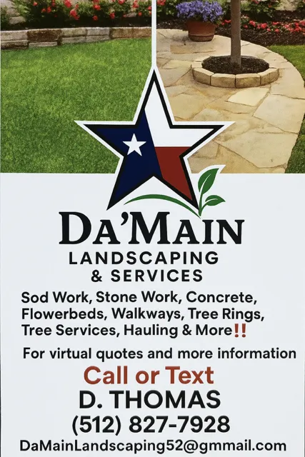 Professional yard cleanup service with custom design across Harker Heights, TX - DaMain Landscaping & Services