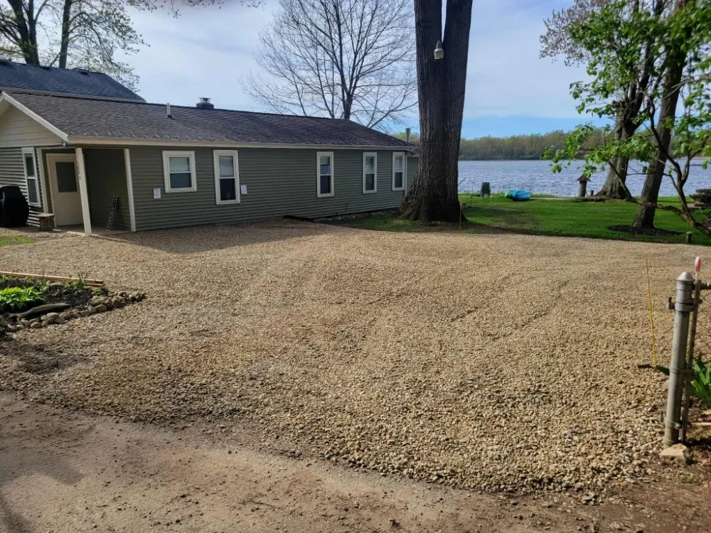 Professional landscape installation in Otsego, MI by Damber Tree & Yard Service