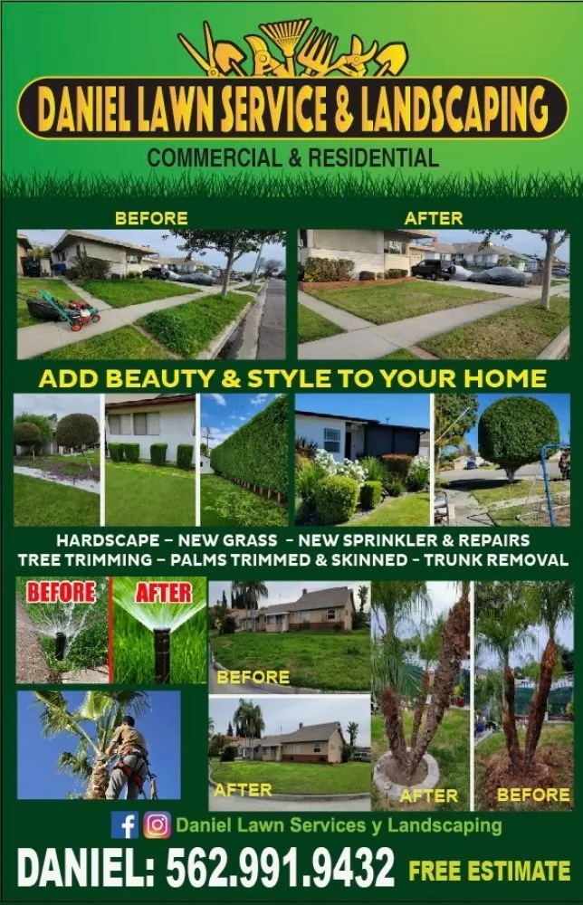 Top-rated lawn mowing service in South Gate, CA - Daniel Lawn Service Y Landscaping
