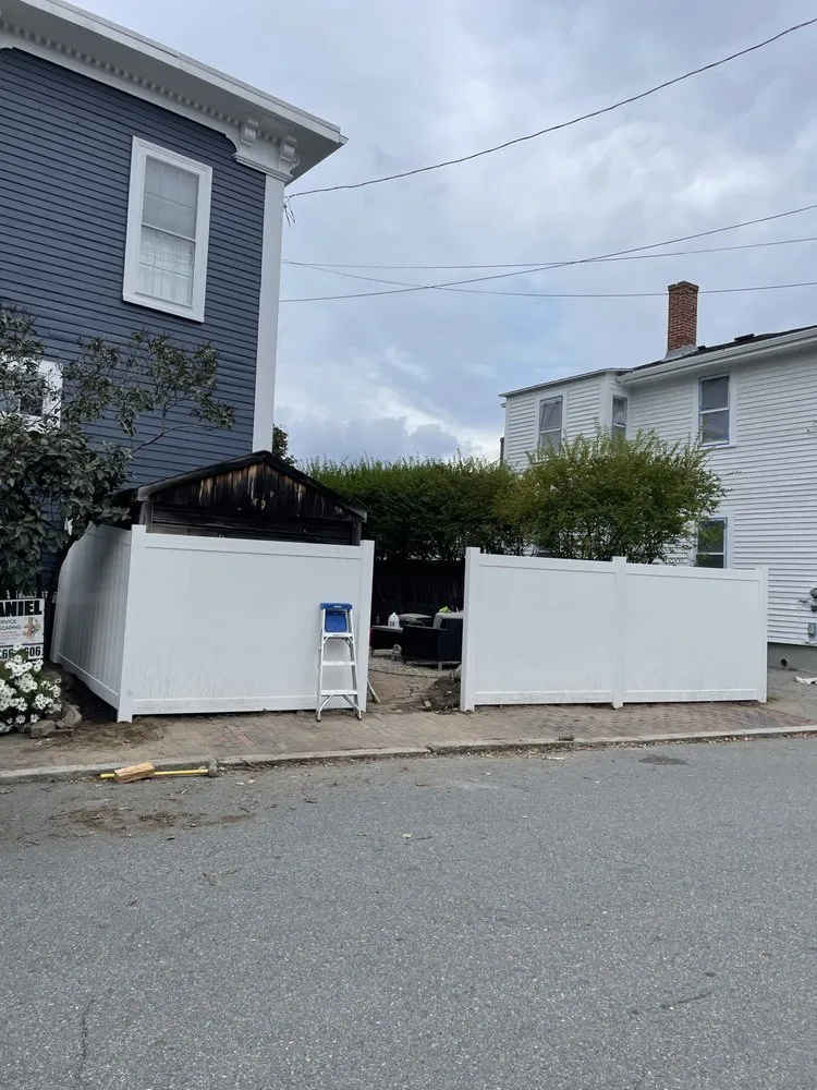 Custom landscape installation with custom design in Ipswich, MA by Daniel Tree Service and Landscaping