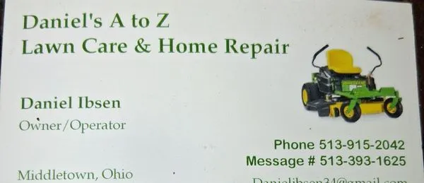 Daniels a to z lawn care and home repair Logo