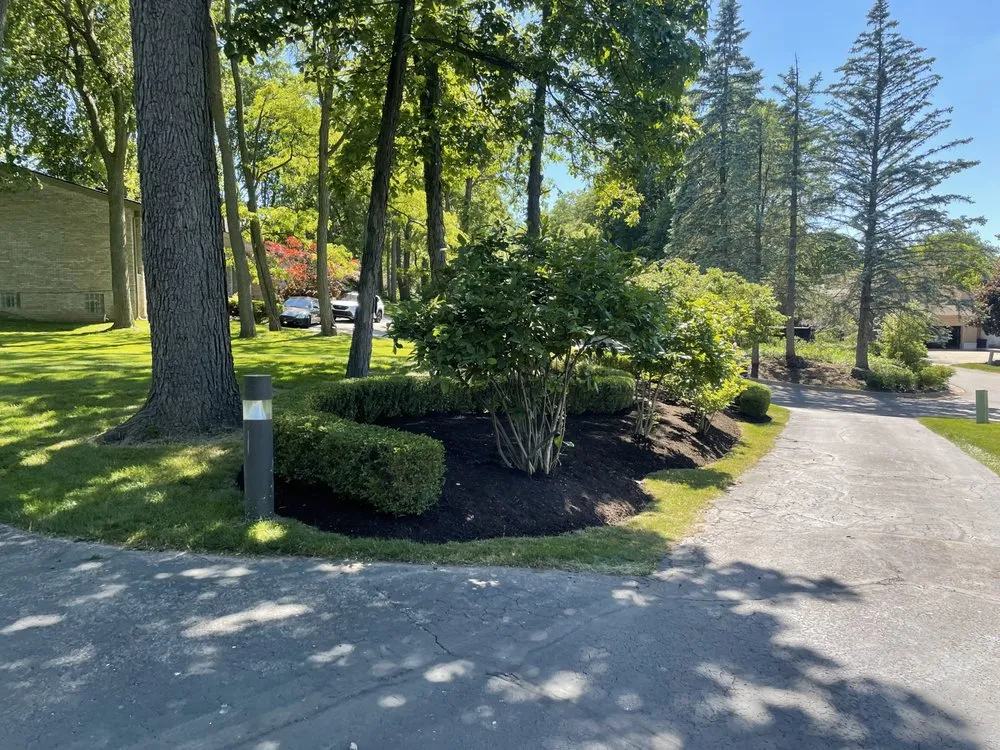 Expert garden landscaping for residential properties in Ortonville, MI by Danno's Landscape