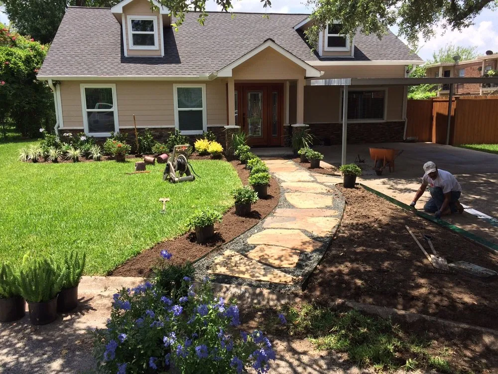 Custom landscape installation in Houston, TX - Danny's Landscaping
