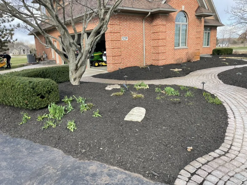 Custom garden landscaping in Metamora, MI by Danny’s Pro Landscaping