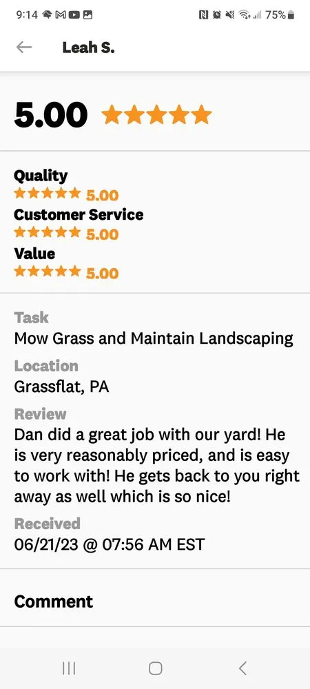 Affordable landscape design in Hyde, PA - Dano's Lawn Care