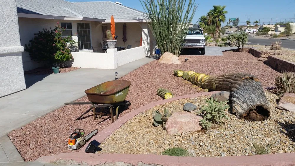 Expert landscape design in Lake Havasu City, AZ - Dan's Hedging, Hauling & Yardcare